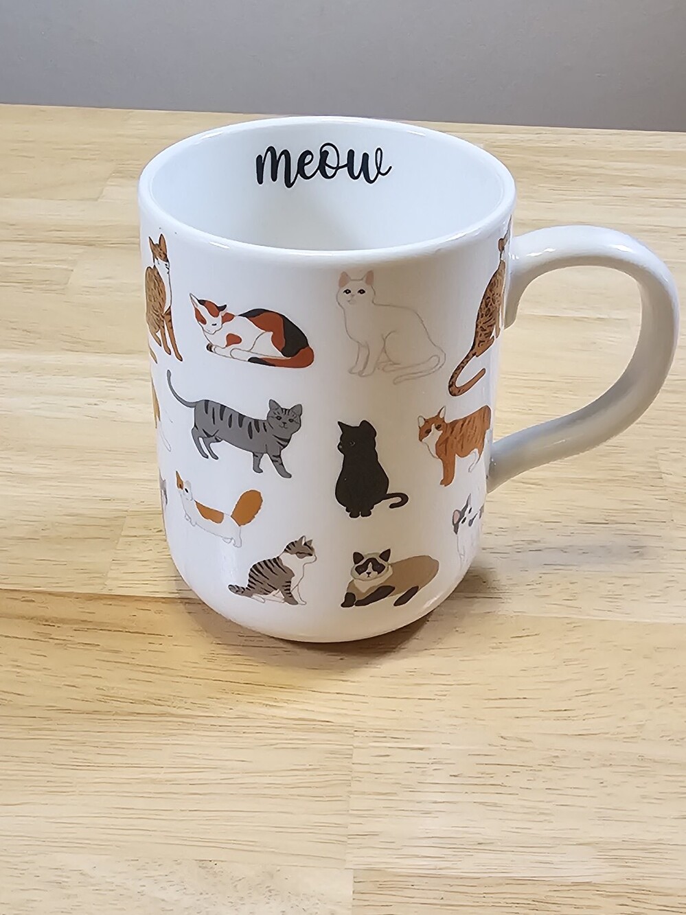 Ceramic Meow Cat Mug